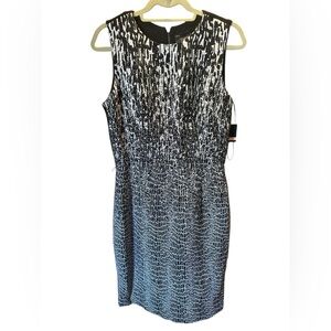 just taylor blue dress Jovani 41046 Structured V Neck Fit And Flare Short Dress